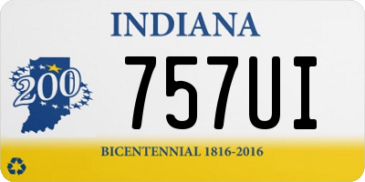 IN license plate 757UI