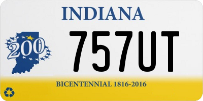 IN license plate 757UT