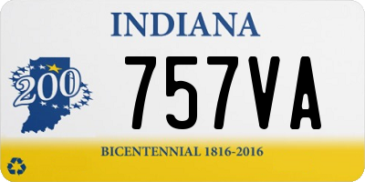 IN license plate 757VA