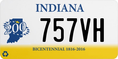 IN license plate 757VH