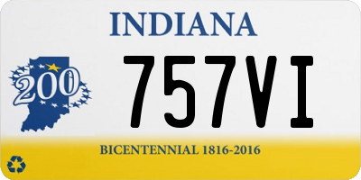 IN license plate 757VI