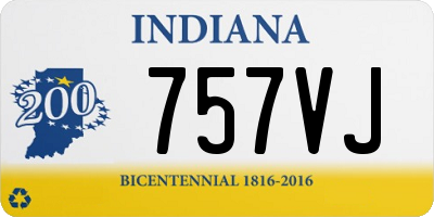 IN license plate 757VJ