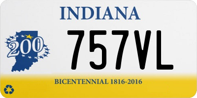 IN license plate 757VL