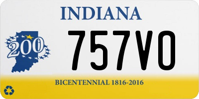 IN license plate 757VO