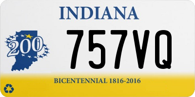 IN license plate 757VQ