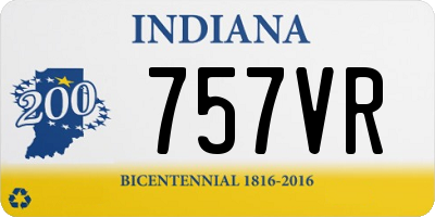 IN license plate 757VR