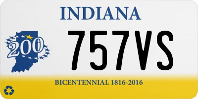 IN license plate 757VS
