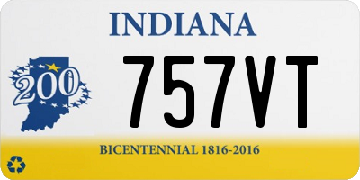 IN license plate 757VT