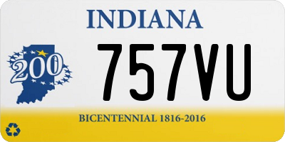 IN license plate 757VU