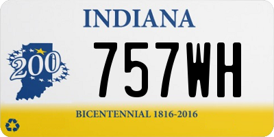 IN license plate 757WH