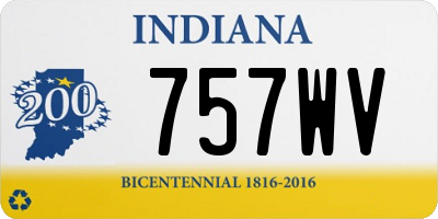 IN license plate 757WV
