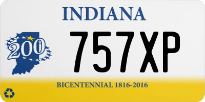 IN license plate 757XP