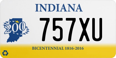 IN license plate 757XU