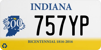 IN license plate 757YP