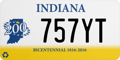 IN license plate 757YT