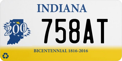 IN license plate 758AT