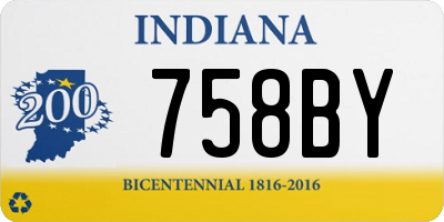 IN license plate 758BY
