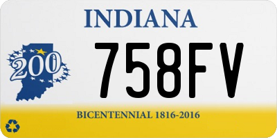 IN license plate 758FV