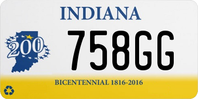 IN license plate 758GG