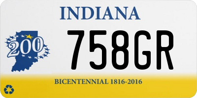 IN license plate 758GR