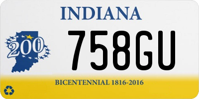 IN license plate 758GU