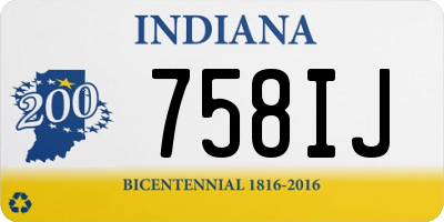 IN license plate 758IJ