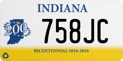IN license plate 758JC