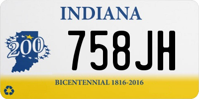 IN license plate 758JH