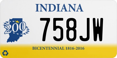 IN license plate 758JW