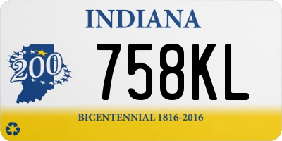 IN license plate 758KL