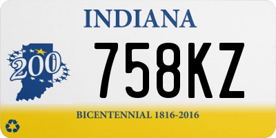 IN license plate 758KZ