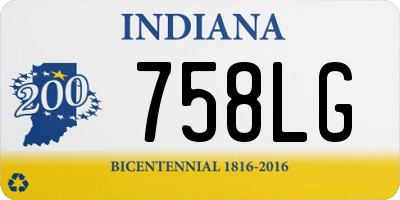 IN license plate 758LG