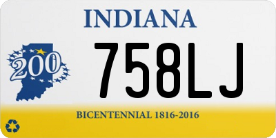 IN license plate 758LJ