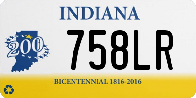 IN license plate 758LR