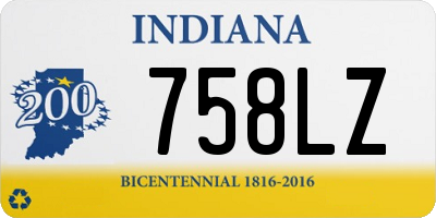 IN license plate 758LZ