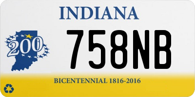 IN license plate 758NB