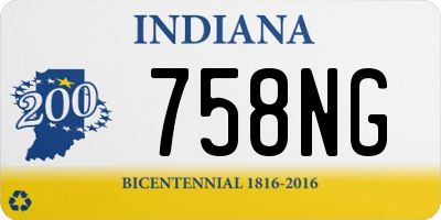 IN license plate 758NG