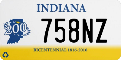 IN license plate 758NZ