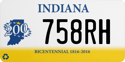 IN license plate 758RH