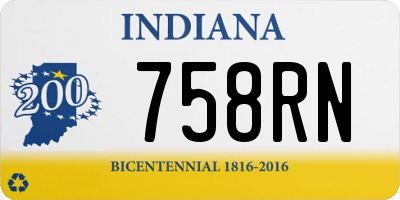 IN license plate 758RN