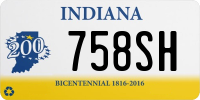 IN license plate 758SH