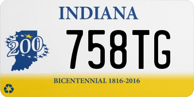 IN license plate 758TG