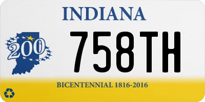 IN license plate 758TH