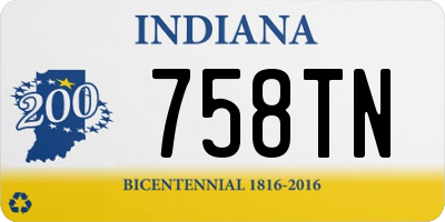 IN license plate 758TN