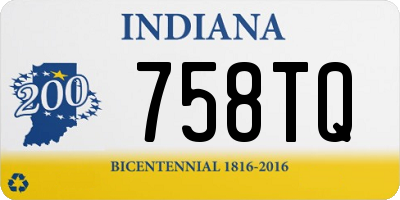 IN license plate 758TQ