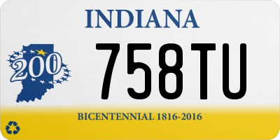IN license plate 758TU