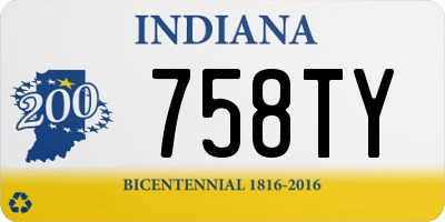 IN license plate 758TY