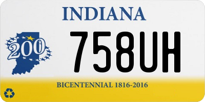 IN license plate 758UH