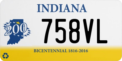 IN license plate 758VL