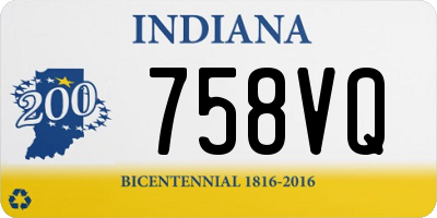 IN license plate 758VQ